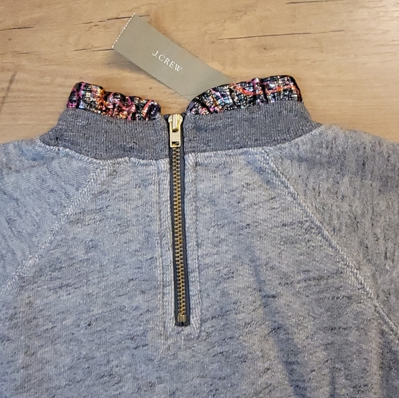 J.CREW Metallic Ruffleneck Sweatshirt - Picture 9 of 12
